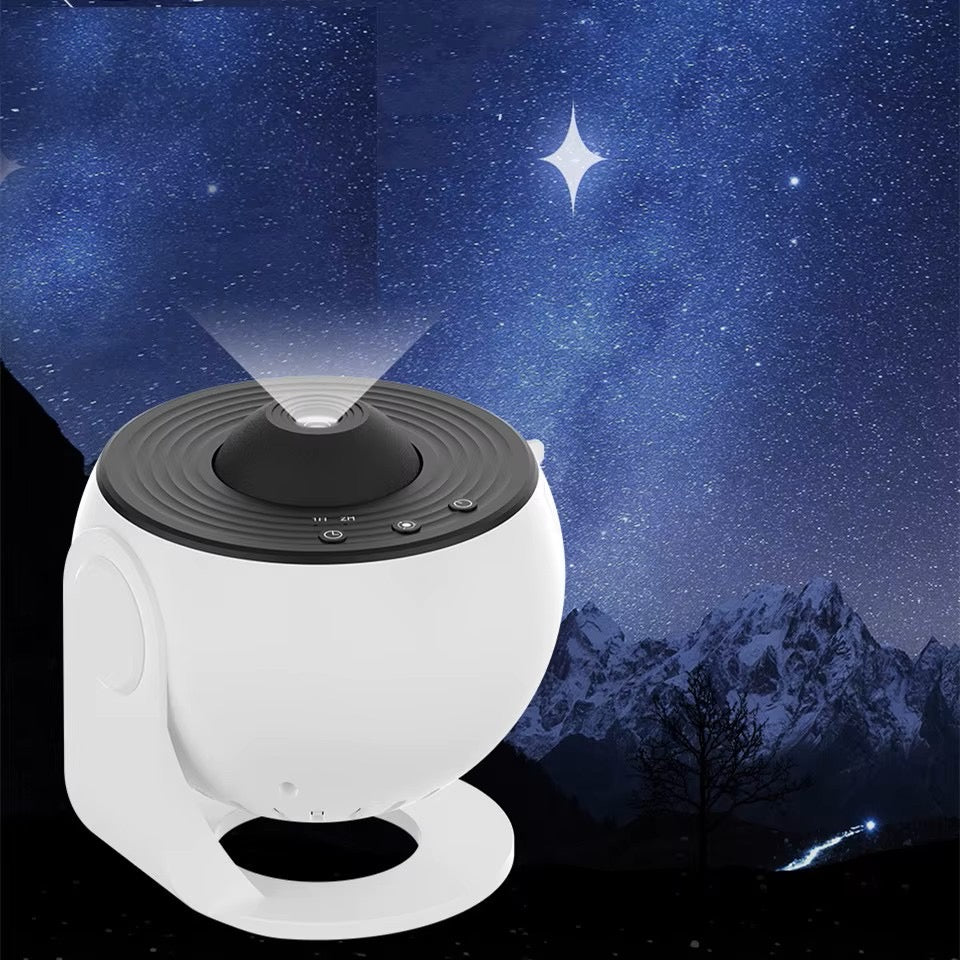 Lampa Proiector LED Moderna cu Proiectie 360° – Cer Instelat si Galaxie, pentru Copii si Adulti