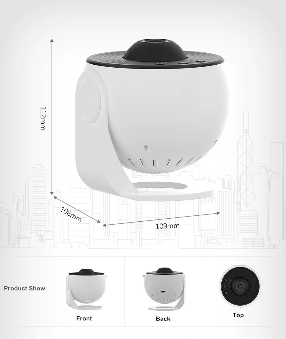 Lampa Proiector LED Moderna cu Proiectie 360° – Cer Instelat si Galaxie, pentru Copii si Adulti